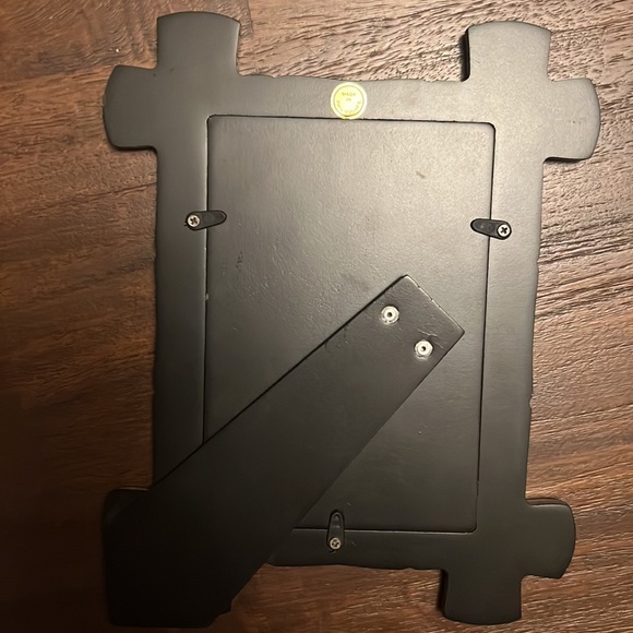 Set of Two Mirrored 4x6 Frame with Bamboo Etchings from Gumps - Picture 6 of 7